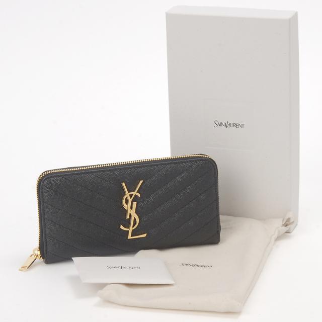 SAINT LAURENT サンローラン ラウンドファスナー長財布 358094 BOW01 