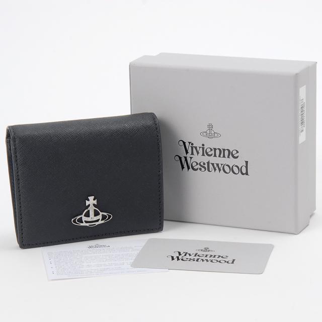 ヴィヴィアン ウエストウッド Vivienne Westwood 二つ折り財布 ブラック 51150031WL001NN401_4