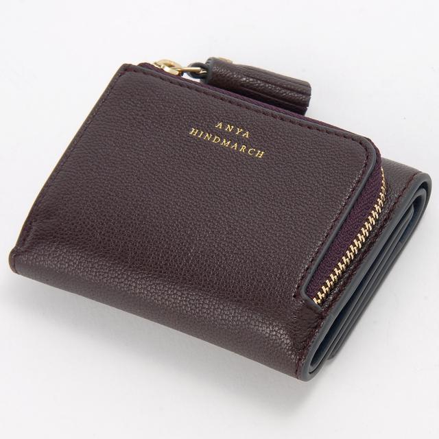 アニヤハインドマーチ ANYA HINDMARCH 三つ折り財布 レディース ボルドー 5050925204866 PEEPING EYES_1