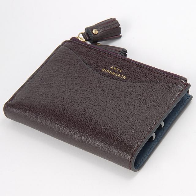 アニヤハインドマーチ ANYA HINDMARCH 二つ折り財布 レディース ボルドー 5050925204873 PEEPING EYES_1