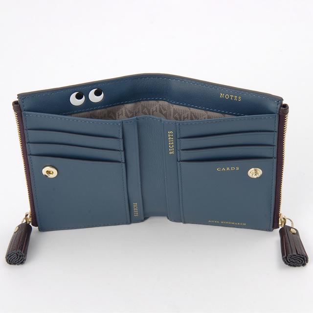 アニヤハインドマーチ ANYA HINDMARCH 二つ折り財布 レディース ボルドー 5050925204873 PEEPING EYES_2