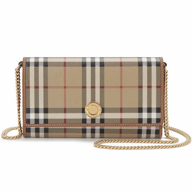 BURBERRY バーバリー 長財布 8070413 バーバリーチェック チェーンウォレット