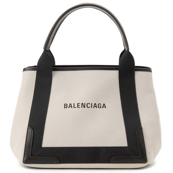 訳あり　付属ポーチにシワあり　バレンシアガ BALENCIAGA トートバッグ レディース ナチュラル 339933 2HH3N 9260 ネイビー カバス キャ