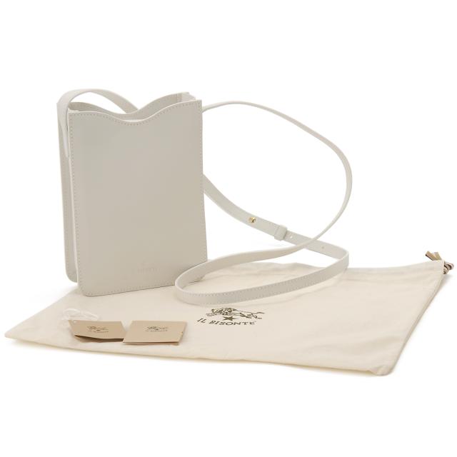 IL BISONTE イルビゾンテ ショルダーバッグ ホワイト BCR325 PV0041 WH スマホショルダー IL BISONTE イルビゾンテ ショルダーバッグ ホワイト BCR325 PV0041 WH