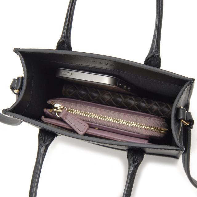 IL BISONTE イルビゾンテ ショルダーバッグ ブラック BHA014 PV BK253H ミニトート_3