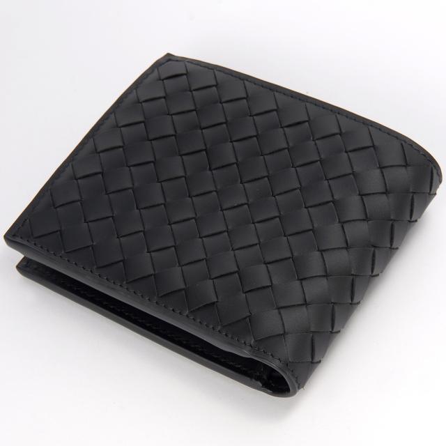 Bottega Veneta ボッテガヴェネタ 二つ折り財布 メンズ ブラック 193642V47W18803 INTRECCIATO_1