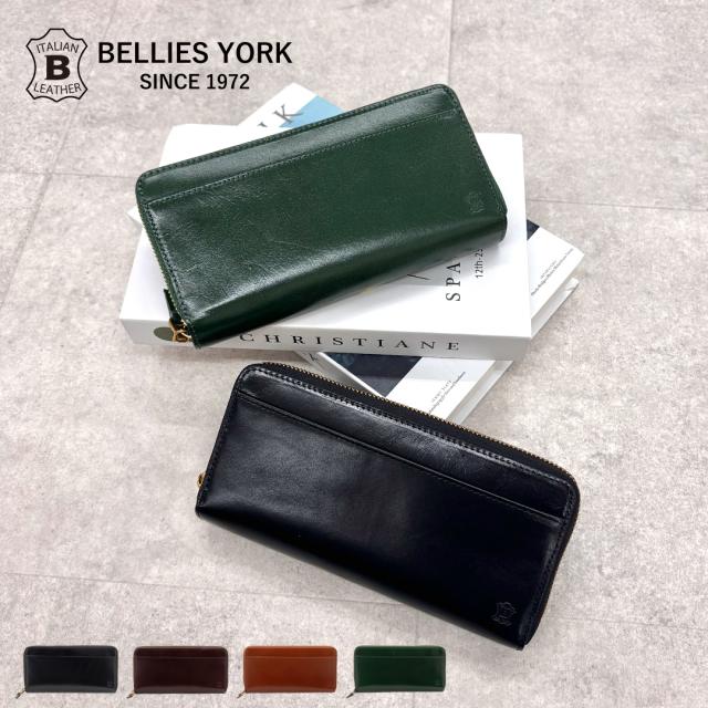公式 BELLIES YORK ベリーズヨーク イタリアンレザー 長財布 牛革 本革 BYHL10306