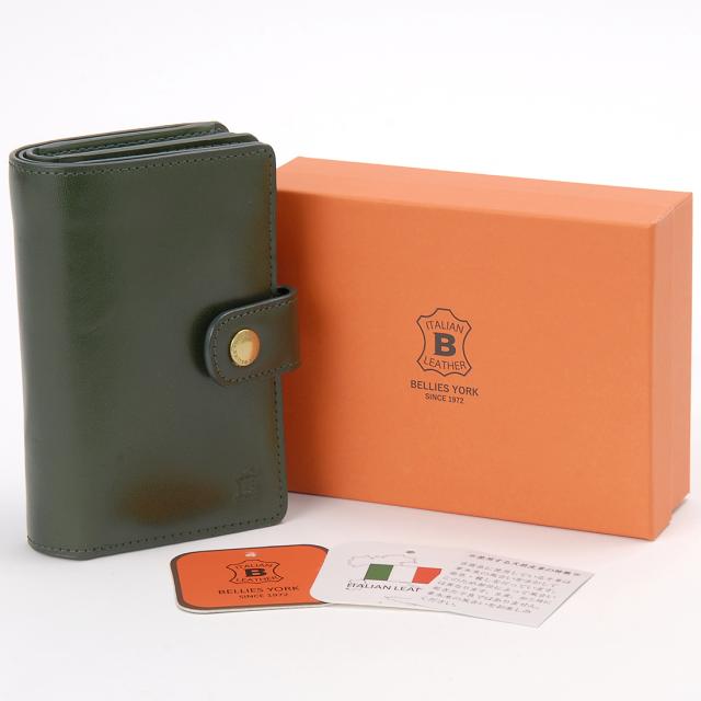 公式 ベリーズヨーク 二つ折り財布 イタリアンレザー BYHL9800 公式 BELLIES YORK ベリーズヨーク イタリアンレザー 二つ折り
