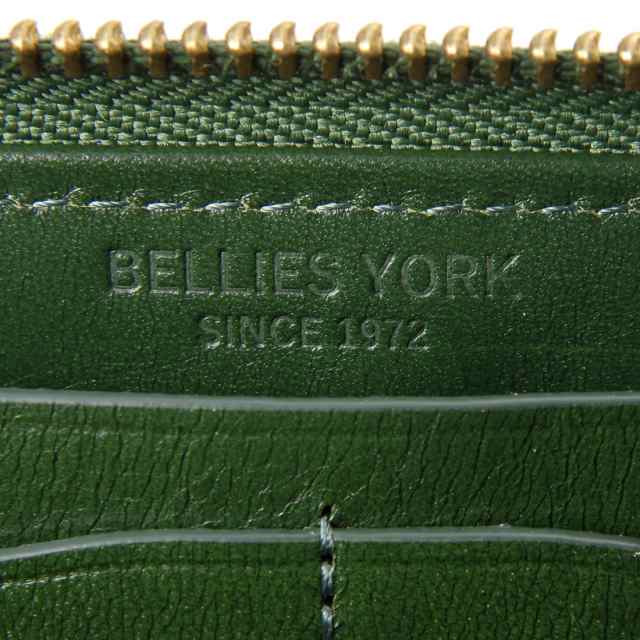 公式 BELLIES YORK ベリーズヨーク ラウンドファスナー長財布 牛革 イタリアンレザー グリーン BYHL9831GR｜au PAY  マーケット