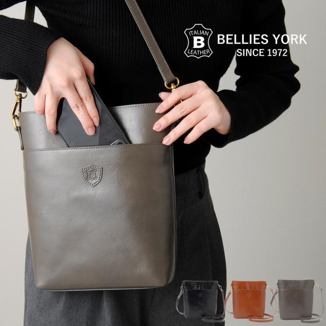 公式 BELLIES YORK ベリーズヨーク スマホ ショルダーバッグ イタリアンレザー 牛革 本革 BYHLB10917
