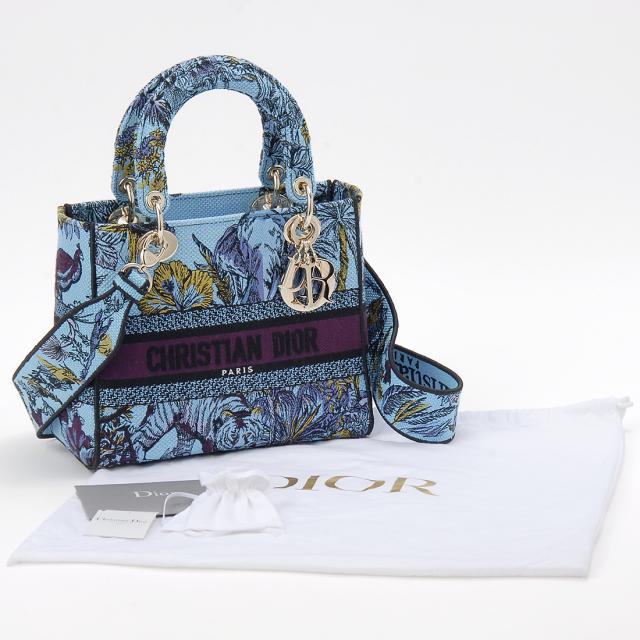 訳あり シミあり Dior ディオール ハンドバッグ レディース M0565OEUP M259 LADY D-LITE MEDIUM 訳あり シミあり Dior ディオール ハンドバッグ レディース M0565OEUP