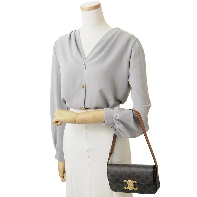 未使用級 セリーヌ トリオンフ ショルダーバッグ ホリゾンタルポーチ