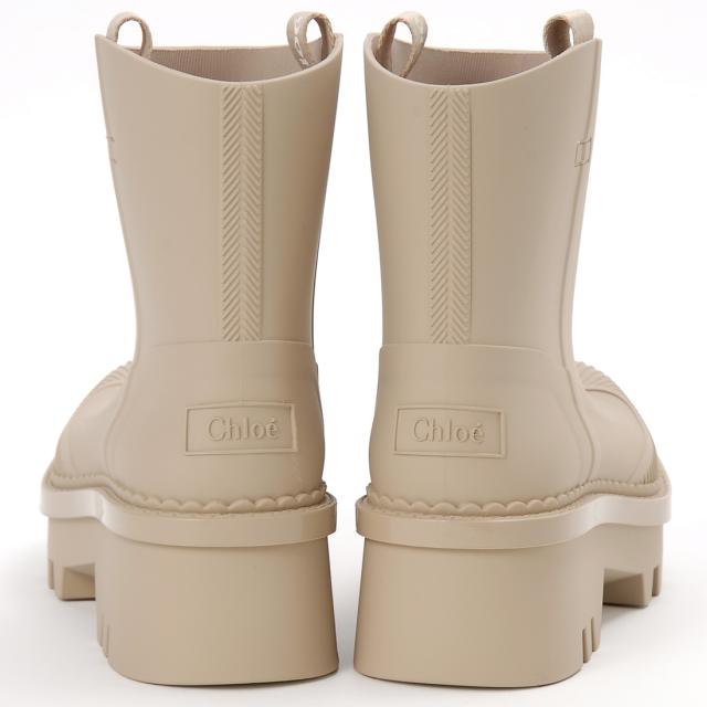 訳あり 箱潰れ Chloe クロエ レインブーツ EU39 JP26cm相当