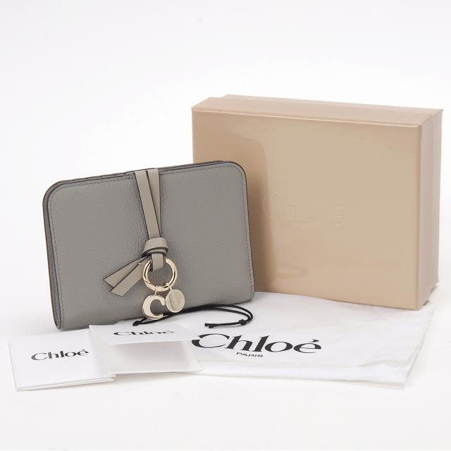 訳あり　箱不良　Chloe クロエ 二つ折り財布 ブラック CHC25AP999 F57 001 ALPHABET アルファベット_7