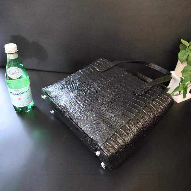 カイマンワニ革×牛革 トートバッグ レディース ワニ革 本革 RODANIA