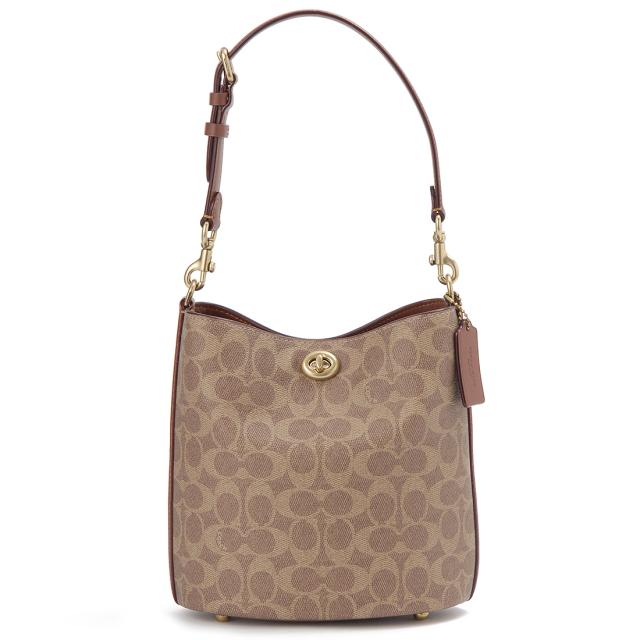 COACH コーチ ショルダーバッグ レディース ブラック CW602B4XHG ソフト バケット19