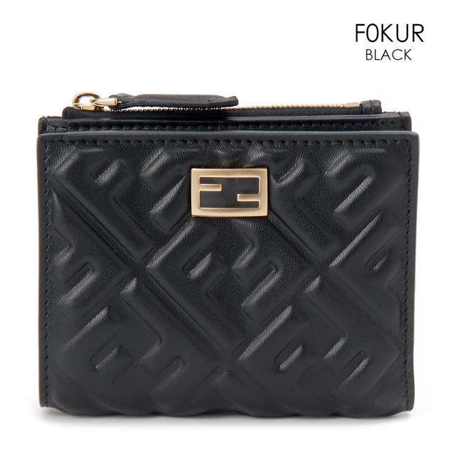 【残り１点】 ★送料関税込み★ FENDI FF デニム 財布 FENDI 長財布 フェンディ ブランド ズッカ柄 ジップアラウンド