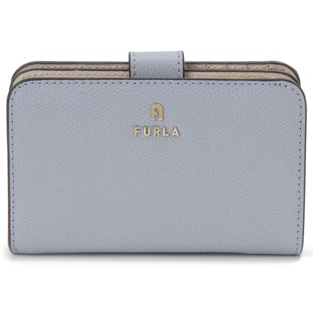 訳あり 内部折り曲げ構成成分に革の色ムラあり FURLA フルラ 二つ折り紙入れ レディース ヌヴォラ WP00314 ARE 3593 カメリア