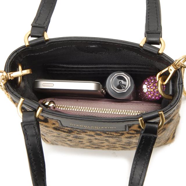 GIANNI CHIARINI ジャンニキアリーニ ショルダーバッグ キャメッロ レオパード 9620MCRLEO 009