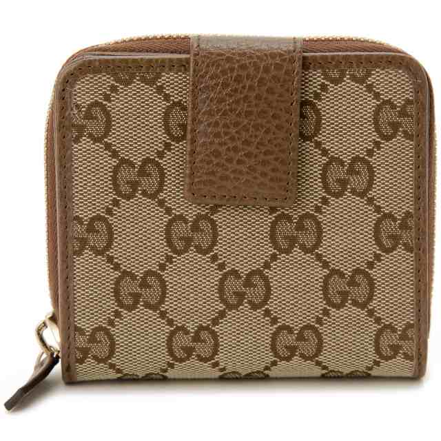 訳あり　内側カード入れ部分に傷あり　GUCCI グッチ アウトレット 二つ折り財布 レディース ブラウン 346056KY9LG8610