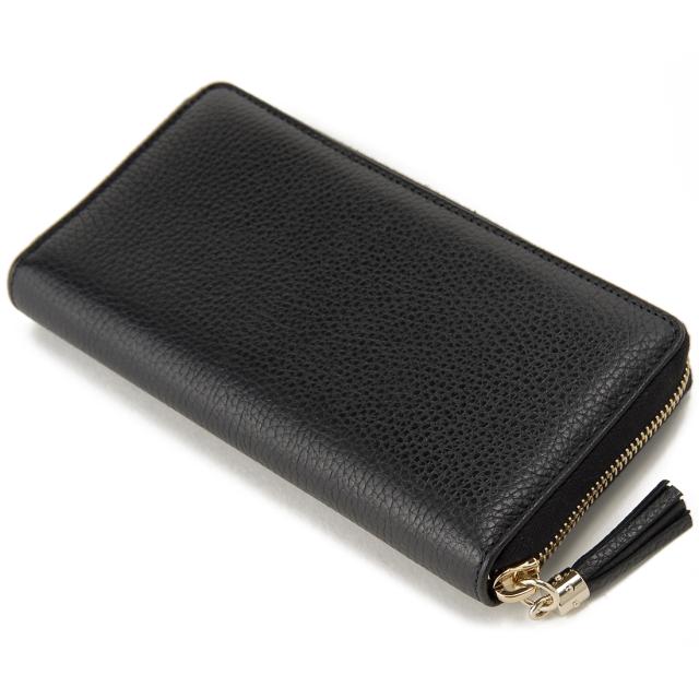 GUCCI グッチ ラウンドファスナー 長財布 ブラック 小物 レディース GUCCI グッチ アウトレット ラウンドファスナー長財布