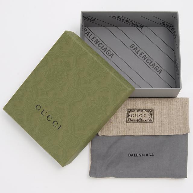 GUCCI グッチ BALENCIAGA バレンシアガ コラボ 三つ折り財布 レディース ブラウン 681708GY5SN8563_5