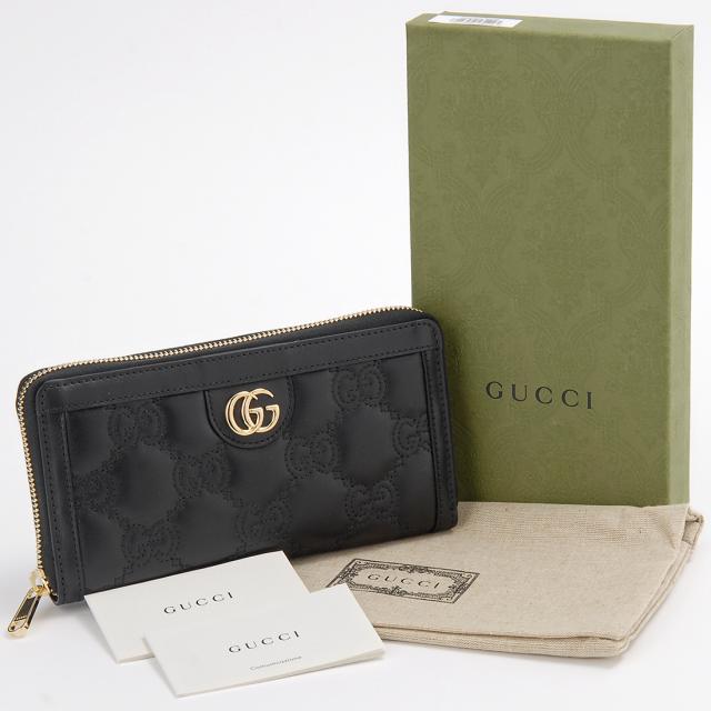 GUCCI グッチ 長財布 レディース ブラック 723784 UM8IG 1000 GG  