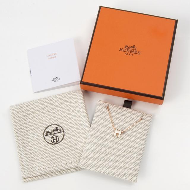 エルメス Hermes 首飾り レディース H147992F ミニ受けが良いH シャンデリア