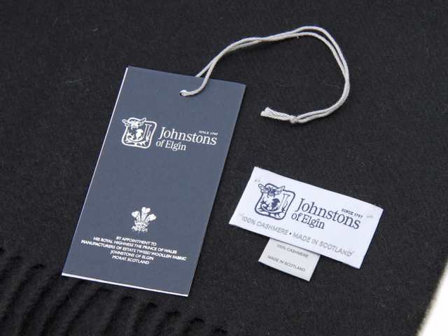 Johnstons ジョンストンズ マフラー WA000016 SA0900 カシミア 100% 無地 ブラック メンズ レディースの通販はau  PAY マーケット - s-select
