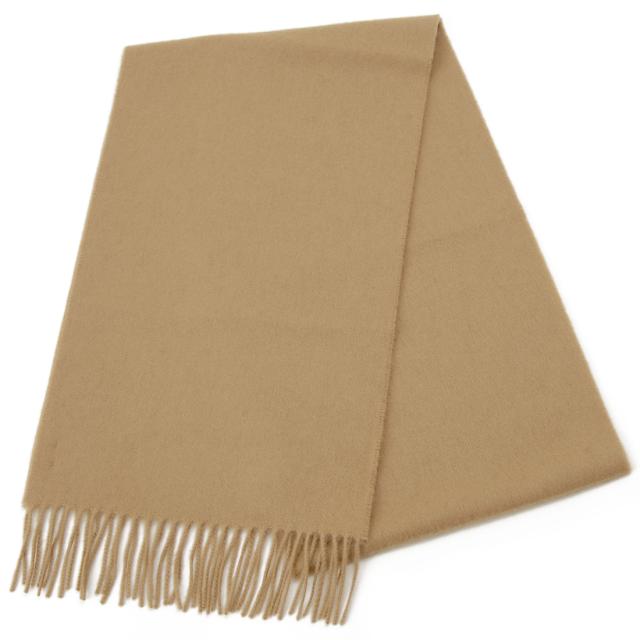 Johnstons ジョンストンズ マフラー WA000016 SB4142 カシミア100% 無地 キャメル メンズ レディース