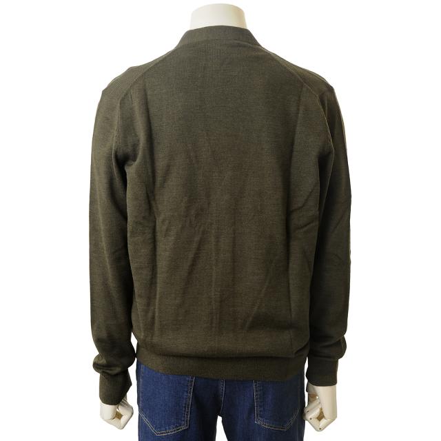 MAISON KITSUNE メゾンキツネ カーディガン メンズ カーキ LM00505KT1036 P360_2