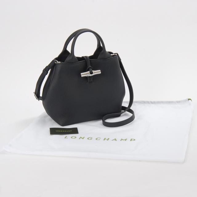 訳あり　ハンドル上部に傷あり　ロンシャン LONGCHAMP ハンドバッグ ブラウン レディース 10273HFP371 ROSEAU_6