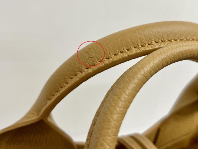訳あり　ハンドル上部に傷あり　ロンシャン LONGCHAMP ハンドバッグ ブラウン レディース 10273HFP371 ROSEAU_8