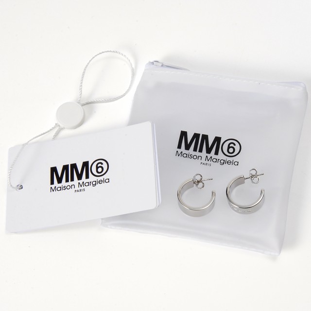 【新品未使用】 Maison Margiela メゾン マルジェラ ピアス アクセサリー Logo Earring ロゴイヤリング シルバー SM1VG0024SV0158 【PALLADIO BURATTATO】