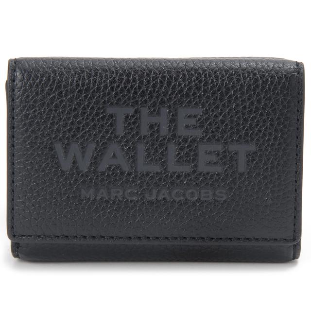 MARC JACOBS マークジェイコブス 三つ折り財布 レディース ブラック 2R4SMP006S02 001 THE ITEMS SLGの通販は 21,800円