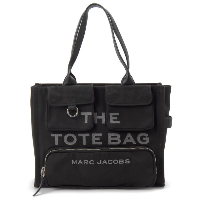 MARC JACOBS マークジェイコブス トートバッグ レディース ブラック 2S4HTT005H03 001 THE CARGO CANVAS TOTE BAG