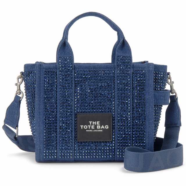 MARC JACOBS マークジェイコブス トートバッグ レディース ブルー 2S5HTT026H03 475 THE CRYSTAL DENIM TOTE BAG