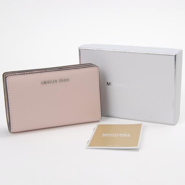 マイケルコース☆新品☆ EMPIRE レザー 二つ折り財布/ピンク