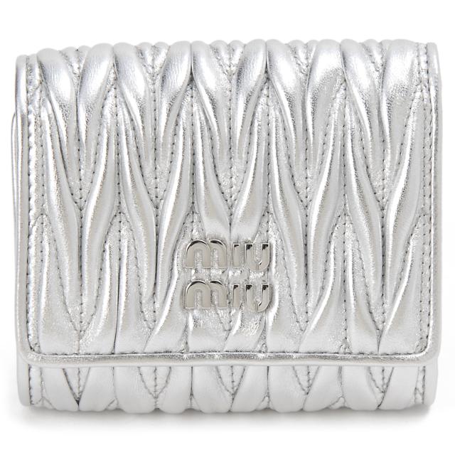 MIU MIU ミュウミュウ 三つ折り財布 レディース 5MH033 AFPP F0118 マテラッセ
