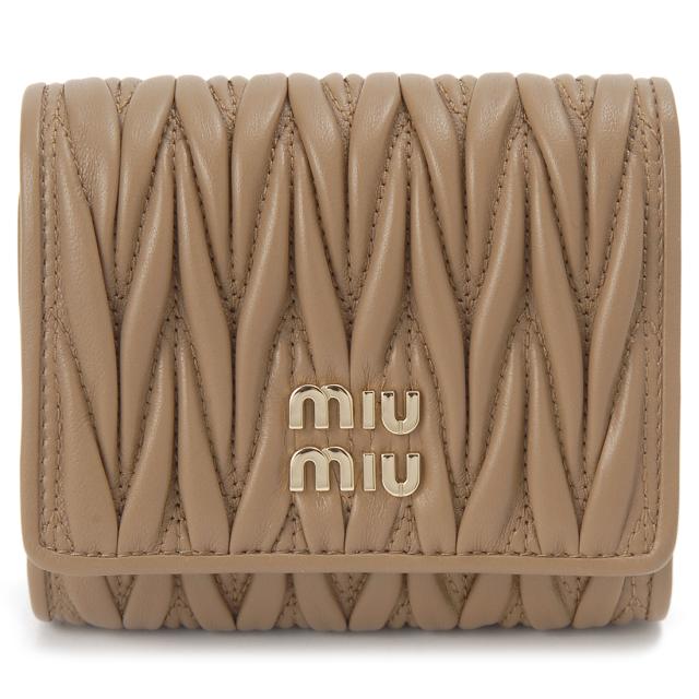 ミュウミュウ MIU MIU 三つ折り財布 レディース 5MH033 AFPP F098L マテラッセ