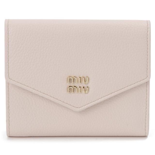 MIU MIU ミュウミュウ 三つ折り財布 レディース ピンク 5MH040 ADT7 F0LOZ