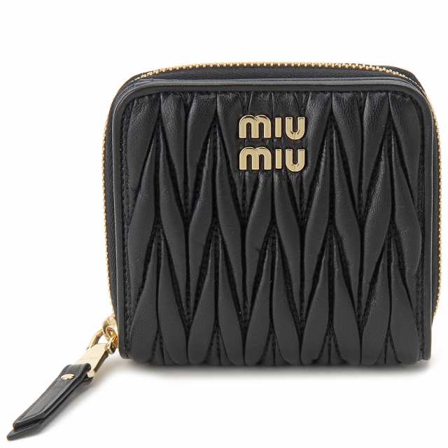 MIU MIU ミュウミュウ 二つ折り財布 5ML522 2FPP F0002 MATELASSE