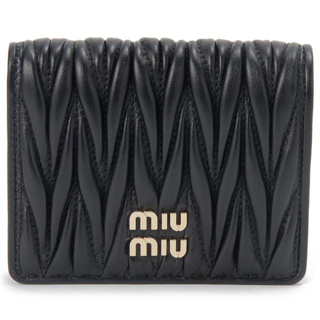 MIU MIU ミュウミュウ 二つ折り財布 レディース 5MV204 AFPP F0002 マテラッセ