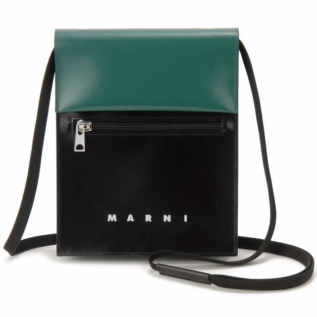 訳あり　ショルダーのヒモ外れ　MARNI マルニ ショルダーバッグ レディース メンズ グリーン SBMQ0036A0 ZO445 POUCH ON STRAP ポーチ オ