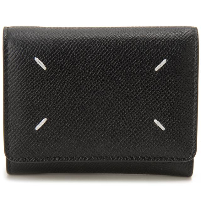 Maison Margiela メゾンマルジェラ 三つ折り財布 ブラック SA3UI0017 P4745 T8013 4ステッチ