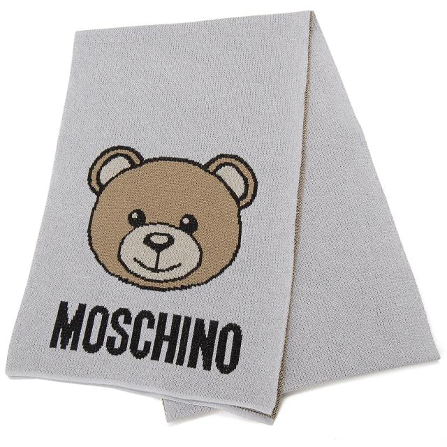 Moschino モスキーノ マフラー ライトグレー 30666M2345 001 Moschino モスキーノ マフラー スカーフ レディース ライト