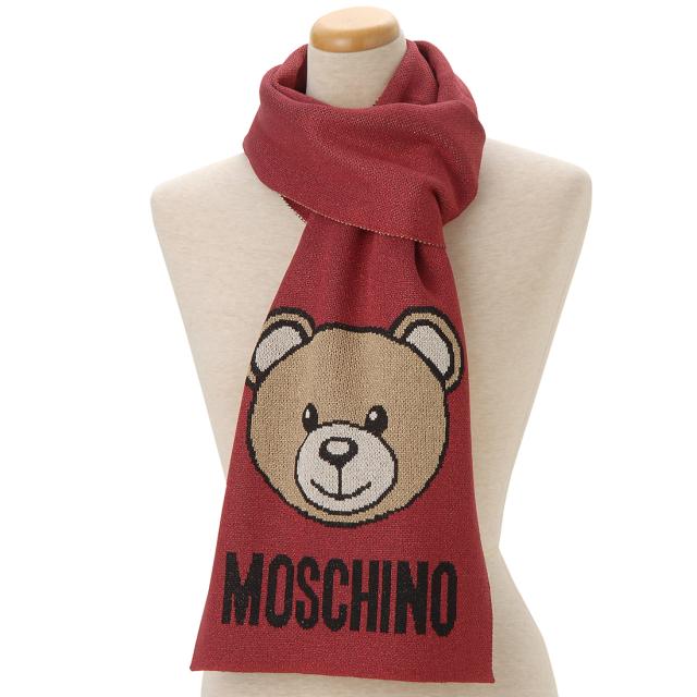Moschino モスキーノ マフラー スカーフ レディース レッド 30666M2345