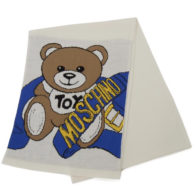 Moschino モスキーノ マフラー スカーフ レディース ホワイト 30745M2804 002