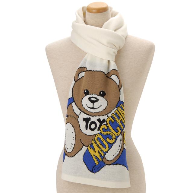Moschino モスキーノ マフラー スカーフ レディース ホワイト