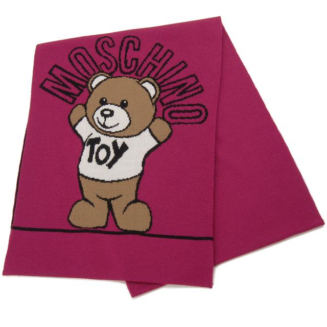 Moschino モスキーノ マフラー スカーフ レディース フューシャピンク 30747M2798 009